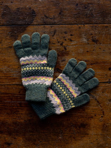 Hope Scottish Fairisle Wool Gloves