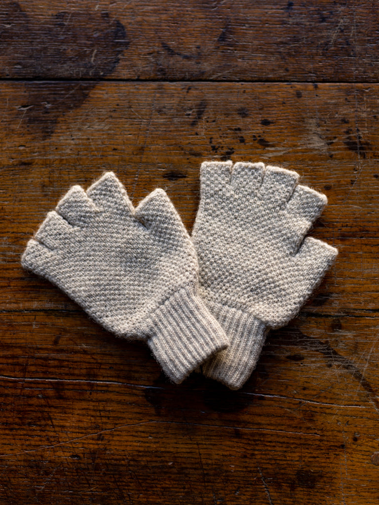 Cuillin Natural British Wool Fingless Gloves