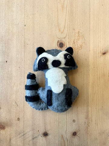 Handmade Felt Raccoon