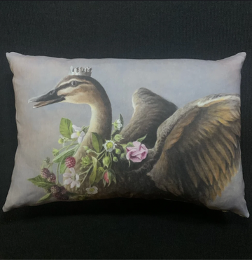 Anita Mertzlin ~ Garland Duck Linen Cushion