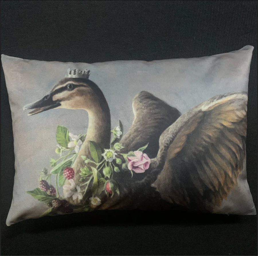 Anita Mertzlin ~ Garland Duck Velvet Cushion