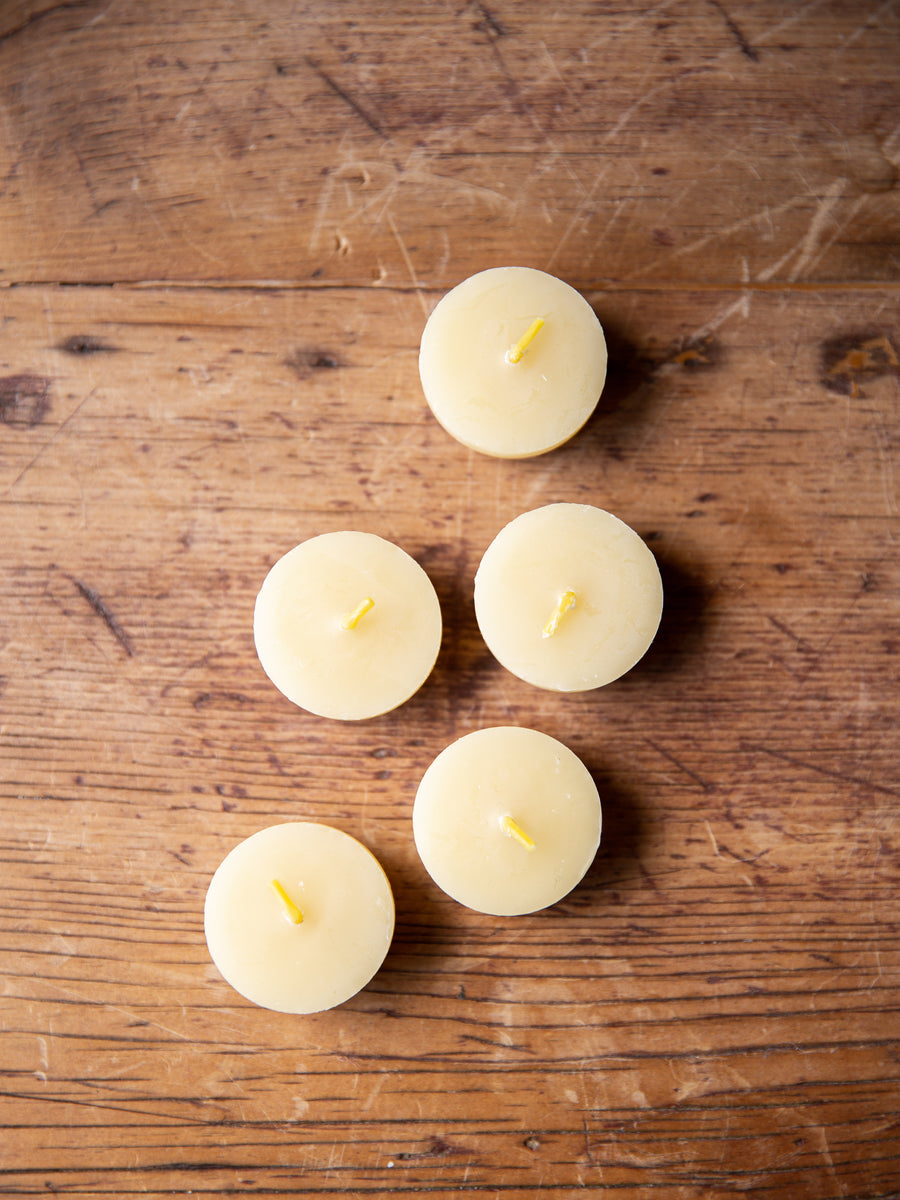 Beeswax Tealight Candles no