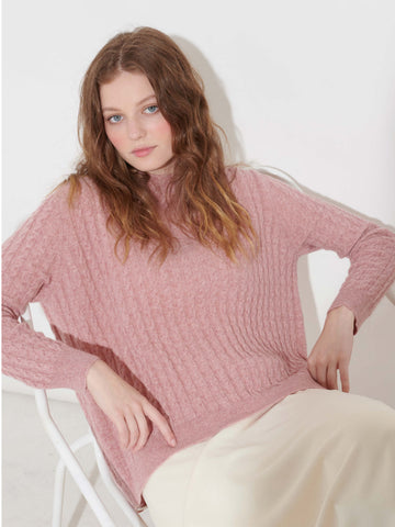 Cashmerism Slouchy Cashmere Cable Knit Pullover
