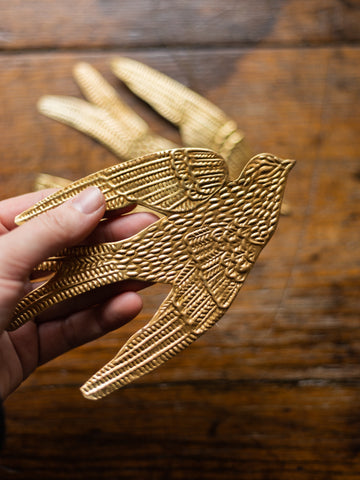 Decorative Brass Swallow