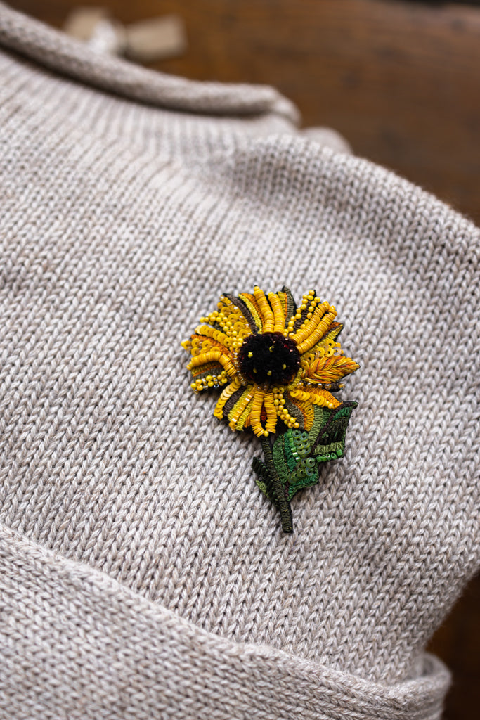 Hand Embroidered  Brooch Pin (Assorted)