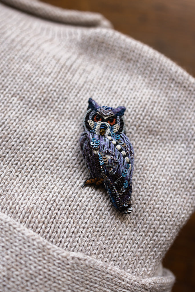 Hand Embroidered  Brooch Pin (Assorted)