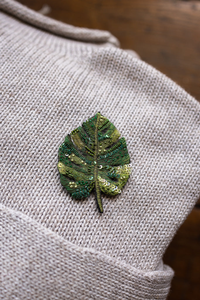 Hand Embroidered  Brooch Pin (Assorted)