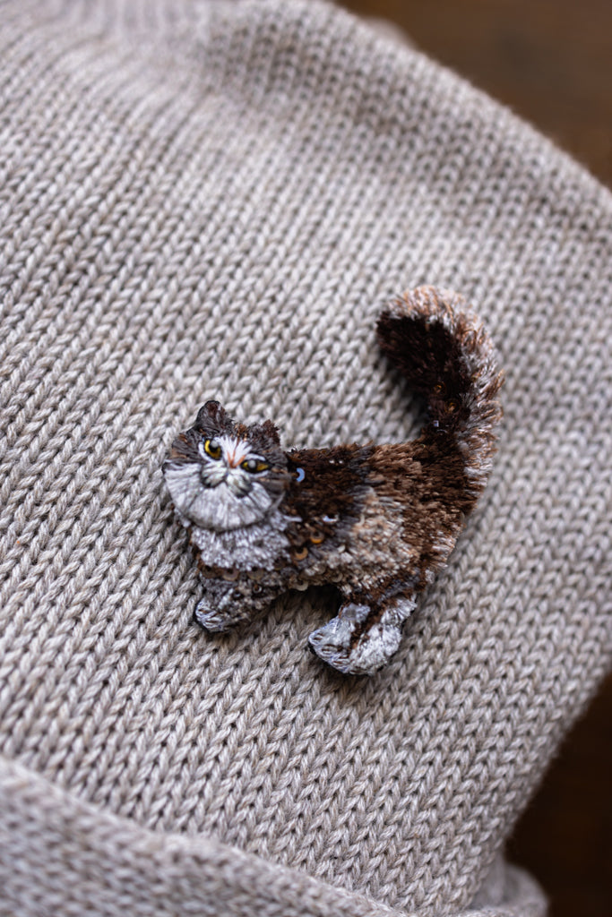 Hand Embroidered  Brooch Pin (Assorted)