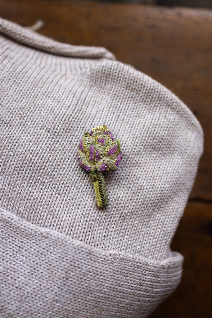 Hand Embroidered  Brooch Pin (Assorted)