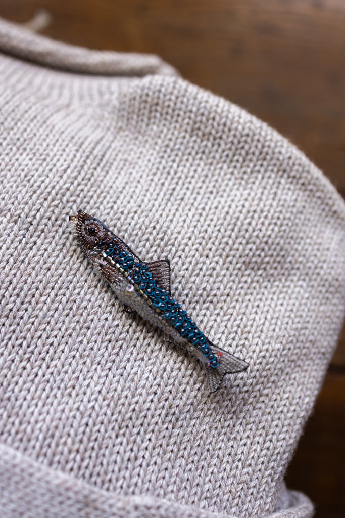 Hand Embroidered  Brooch Pin (Assorted)