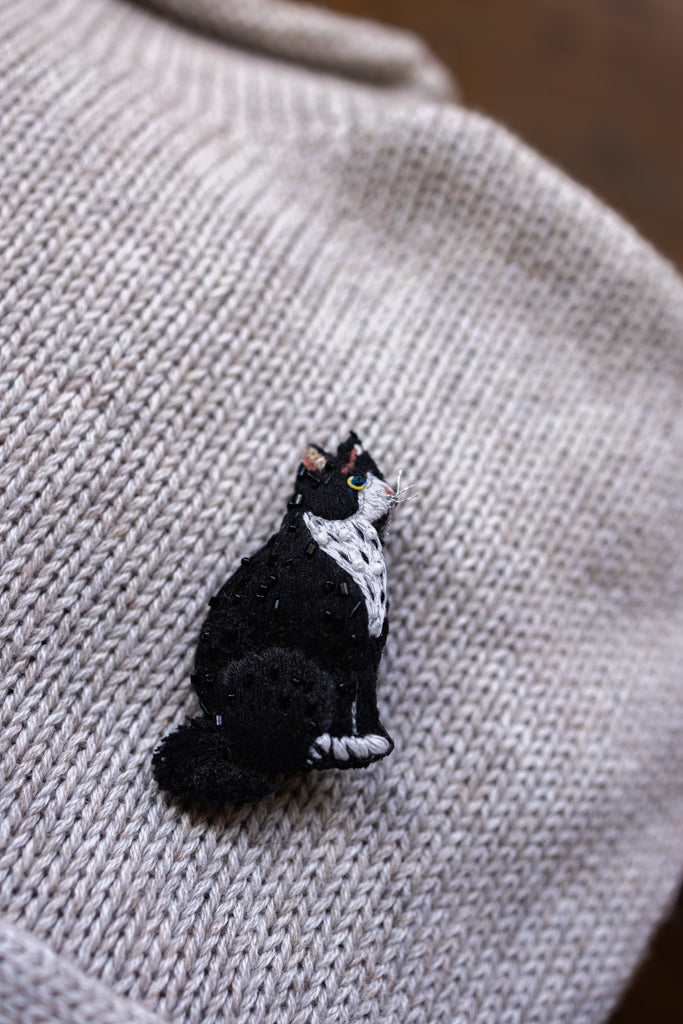 Hand Embroidered  Brooch Pin (Assorted)