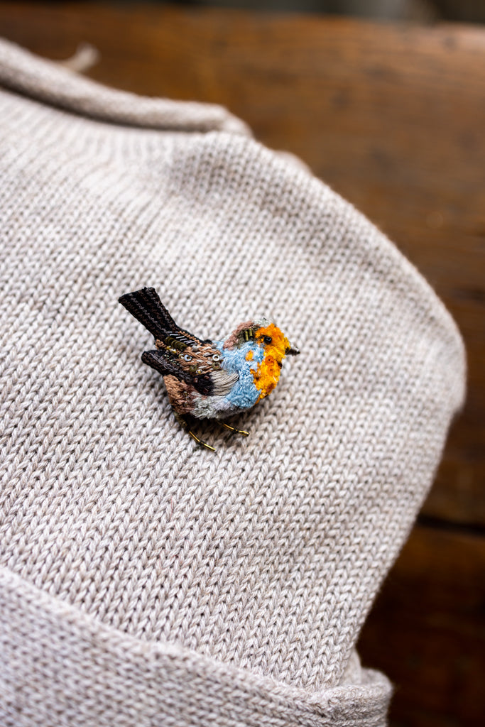 Hand Embroidered  Brooch Pin (Assorted)