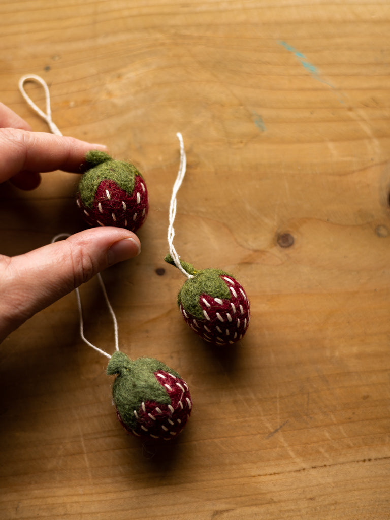Handmade Felt Strawberry