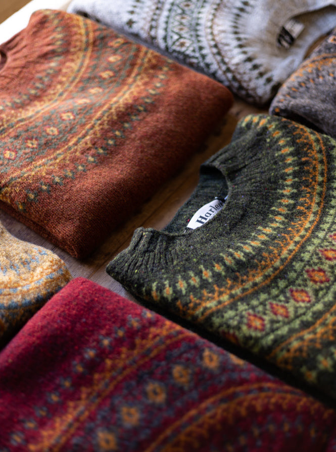 Harley of Scotland Glenugie Nep Fairisle Crew – Est Australia