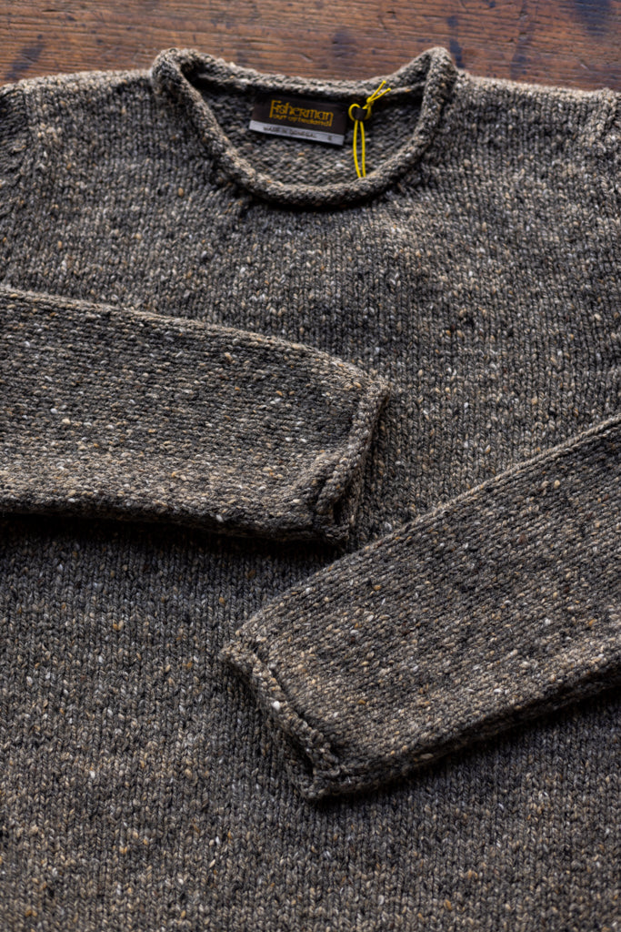 Fisherman ~ Donegal Mens Rolled Edge Sweater