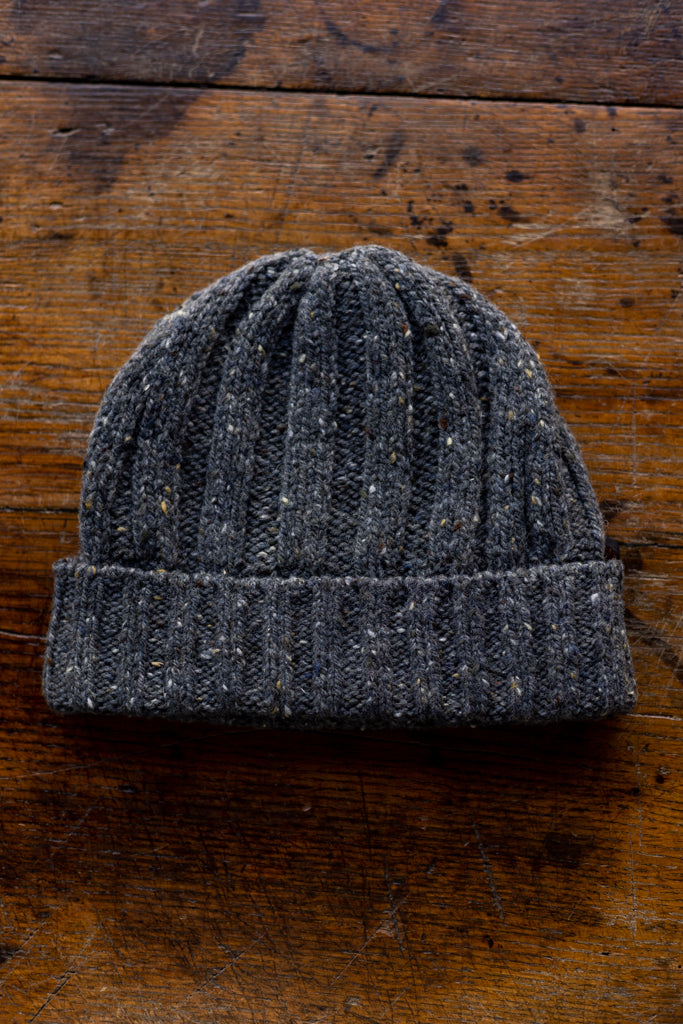 Fisherman ~ Donegal Ribbed Beanie