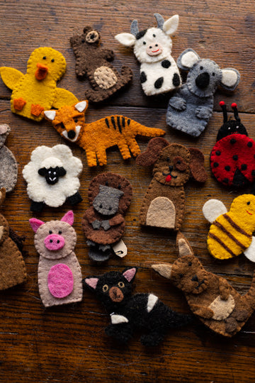 Handmade Felt Finger Puppets