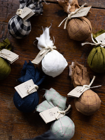 Linen Wrapped Small Est Soap Ball
