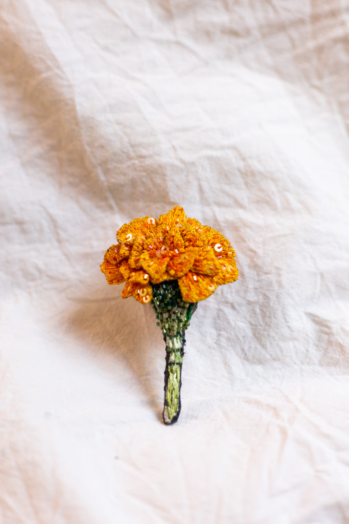 Hand Embroidered  Brooch Pin (Assorted)