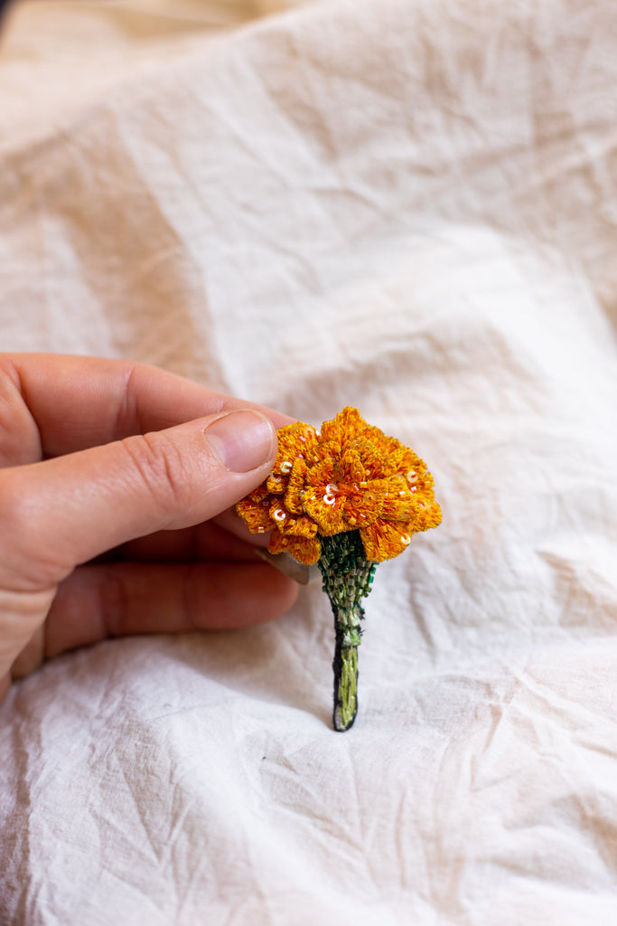 Hand Embroidered  Brooch Pin (Assorted)