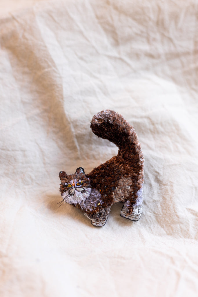 Hand Embroidered  Brooch Pin (Assorted)