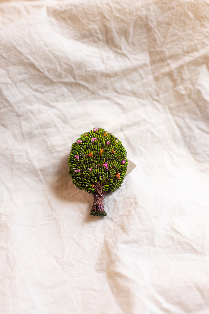 Hand Embroidered  Brooch Pin (Assorted)