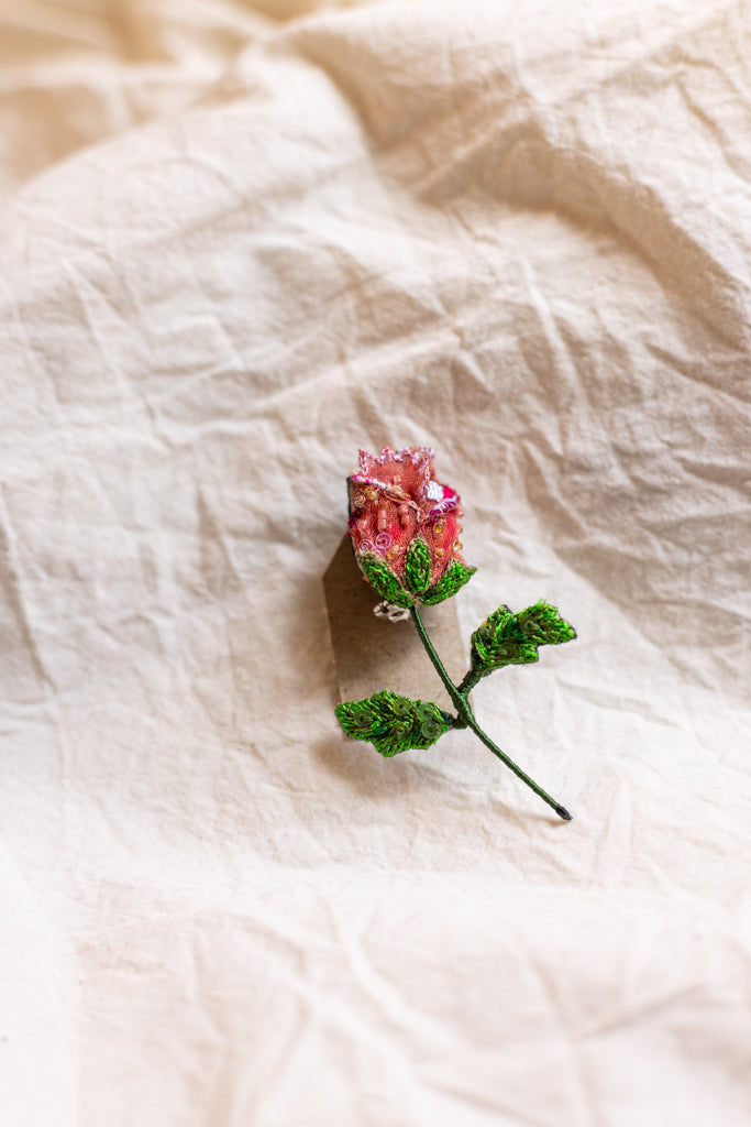 Hand Embroidered  Brooch Pin (Assorted)