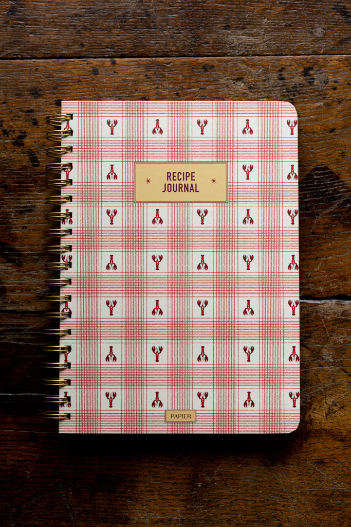 PAPIER ~ Recipe Journal (Lobster)
