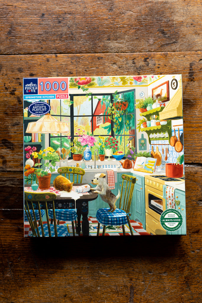 eeBoo ~ Springtime Kitchen 1000pc Puzzle
