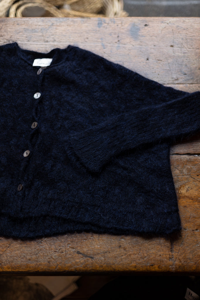 Luna Gallery ~ Mohair + Merino Diamond Crop Cardi