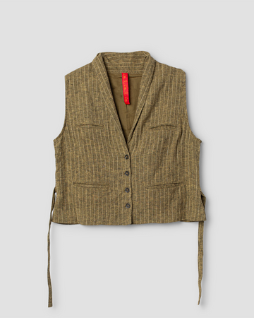 Ewa I Walla ~ Tula Waistcoat Dark Ecru