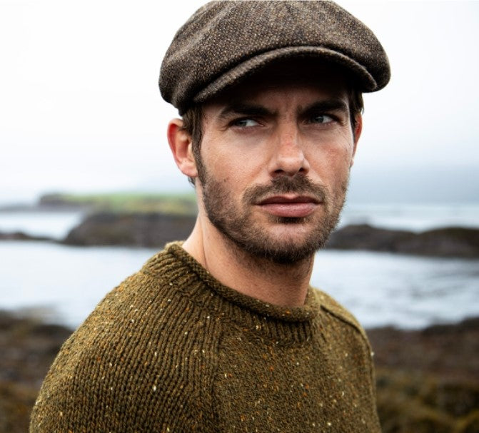 Fisherman ~ Donegal Mens Saddle Neck Jumper