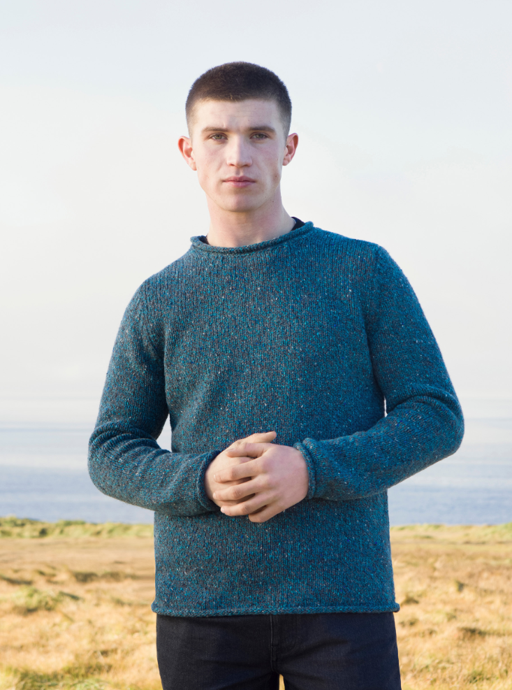 Fisherman ~ Donegal Herre rullehalstrøje