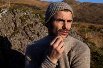 Fisherman out of Ireland ~ Fine Ribbed Wool Cashmere Beanie
