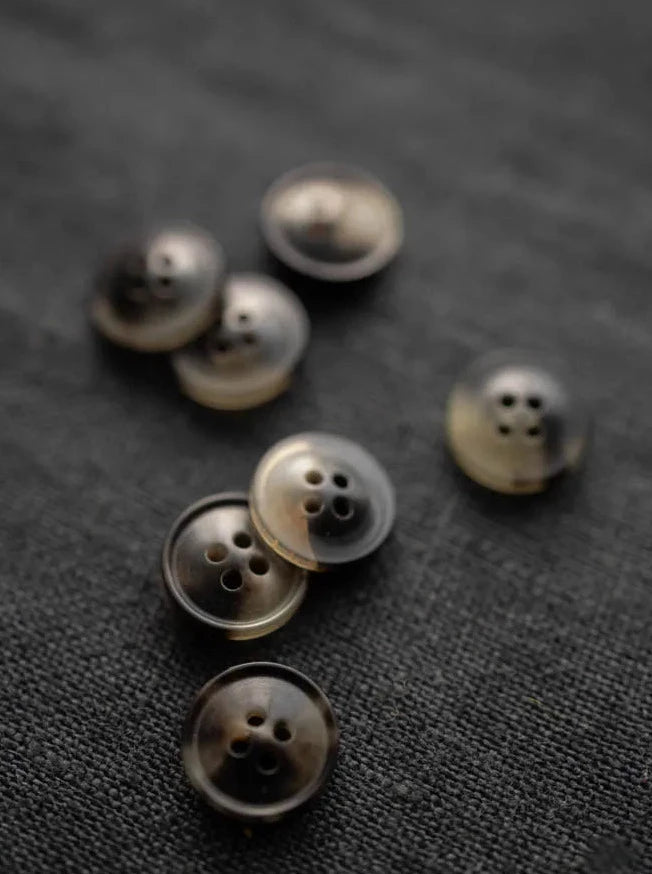 Smokey Brown Buttons 11mm