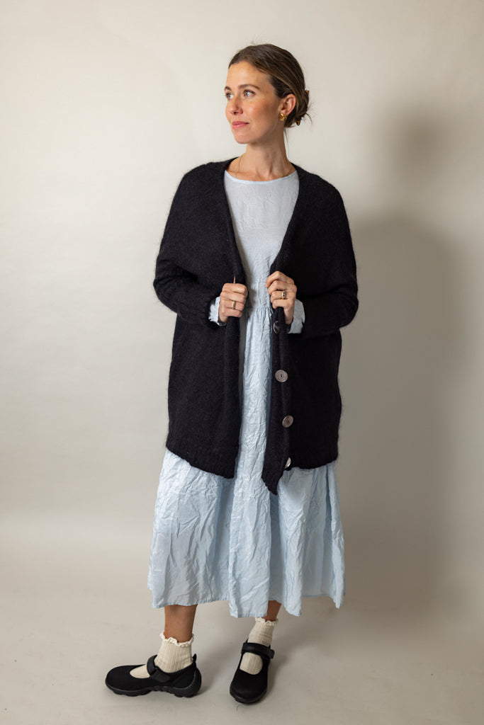 Manteau cardigan en mohair Luna Gallery