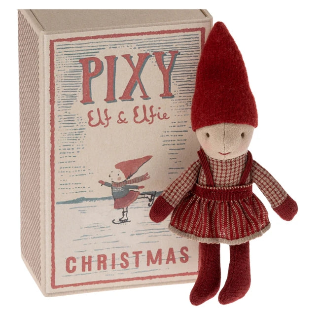 Maileg - Pixy Elf and Elfie in Match Box