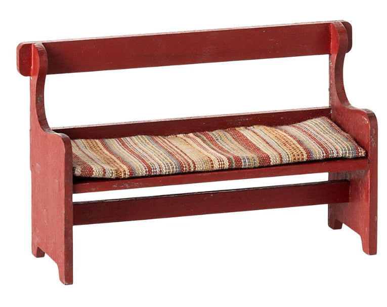 Maileg Bench for Mouse Red