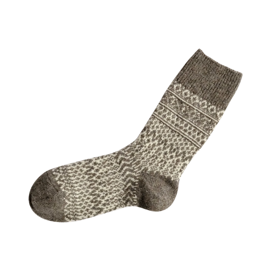 Japanese Oslo Wool Jaquard Sock