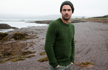 Fisherman out of Ireland ~ Mens Crew Neck Jumper with Rib Trims