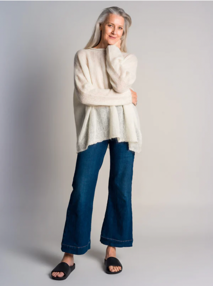 Luna Gallery ~ Luscious Mohair Lace Rib Sweater