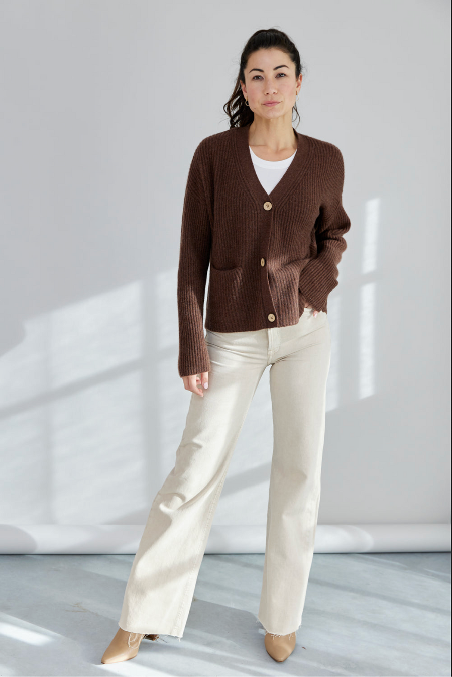 Mia Fratino ~ Cashmere Laura Rib Cardi