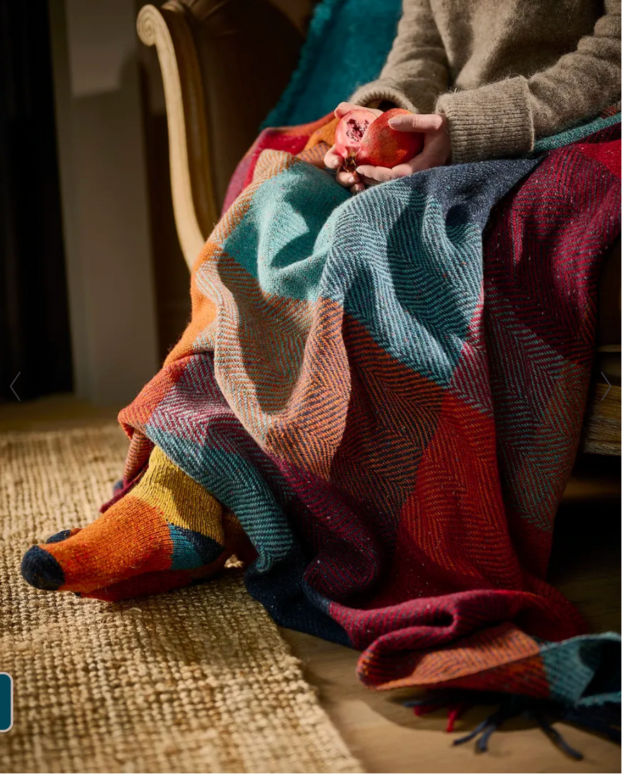 Avoca Mill Mohair & Tweed Throw - Harriet