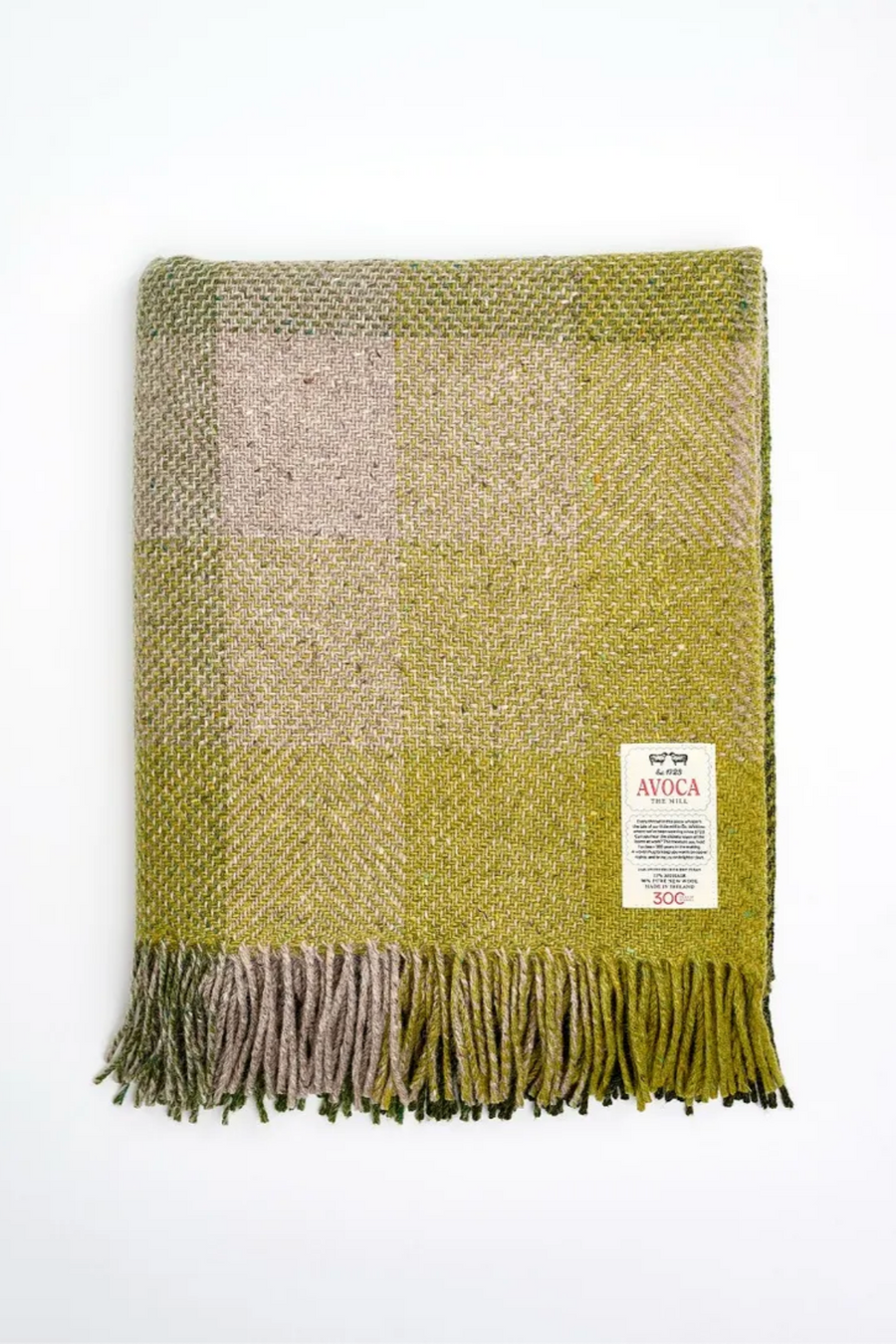 Avoca Mill Mohair & Tweed Throw - Oak