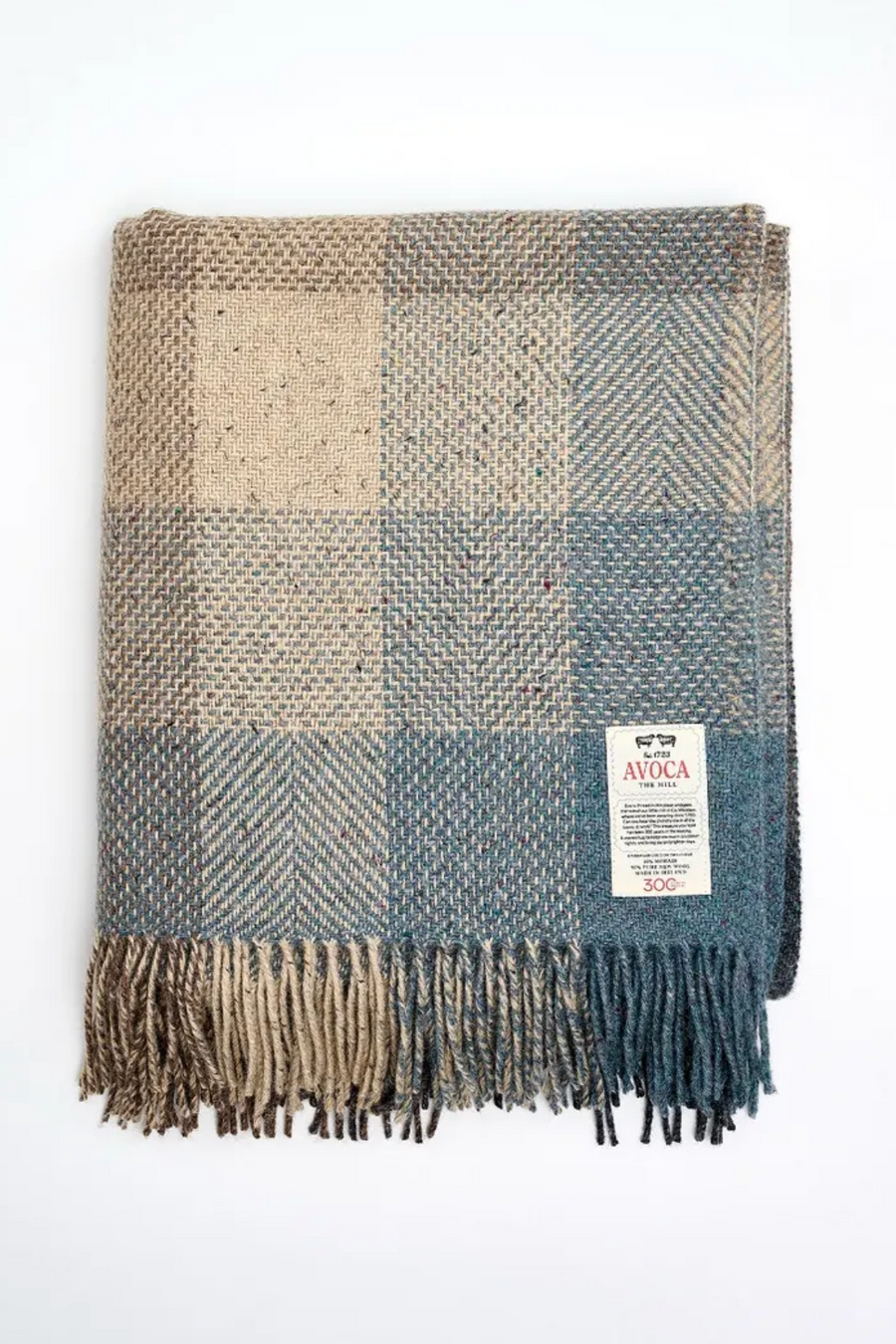Avoca Mill Mohair & Tweed Throw - Storm