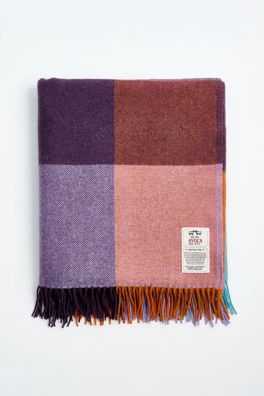 Avoca Mill Lambswool Throw - Bloom