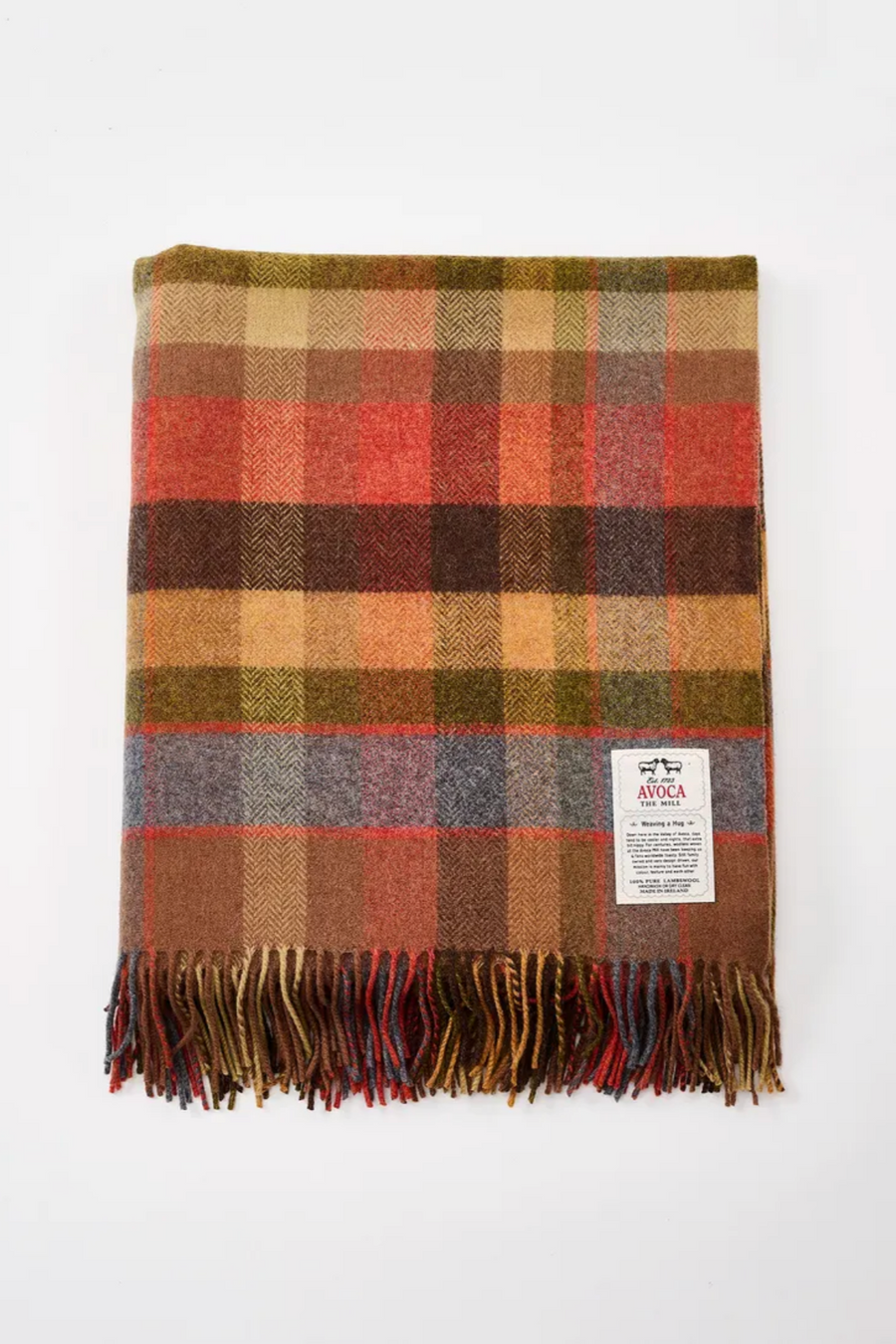 Avoca Mill Lambswool Throw - Multi