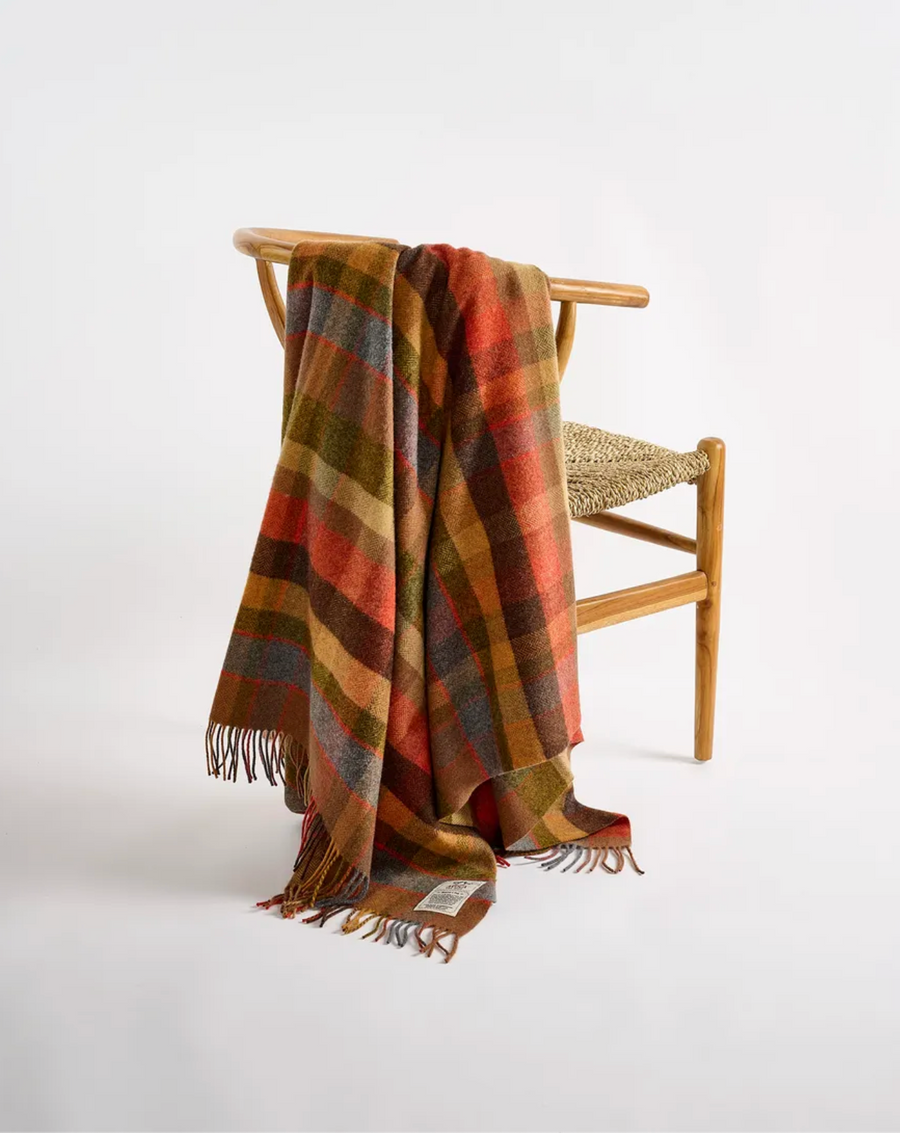 Avoca Mill Lambswool Throw - Multi