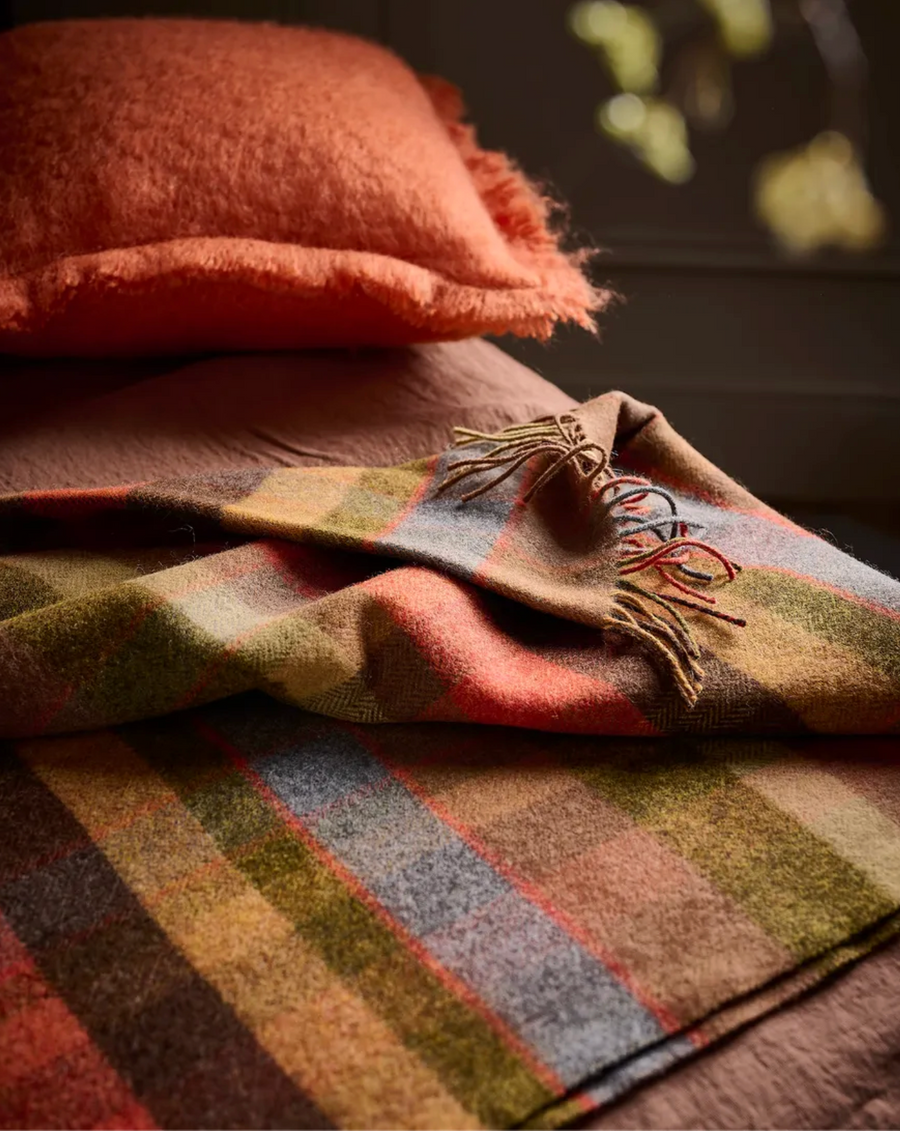 Avoca Mill Lambswool Throw - Multi