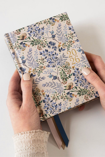 Bespoke letterpress 2026 Day to a Page Linen Planner